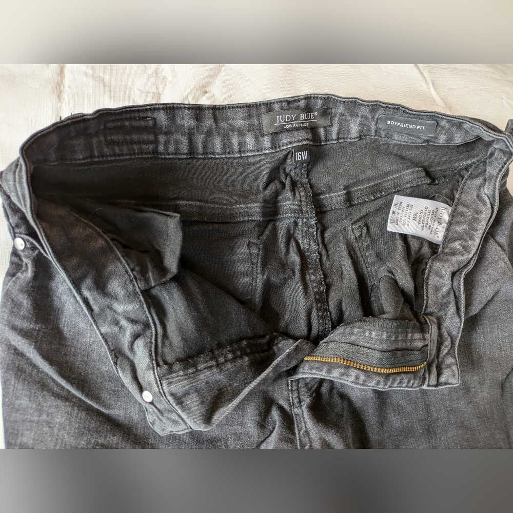 Judy Blue Black Pants Boyfriend Fit 16W